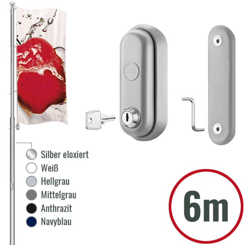 Fahnenmast Secur ECO 600cm